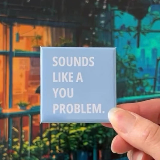 Custom Quotes on a fridge magnet