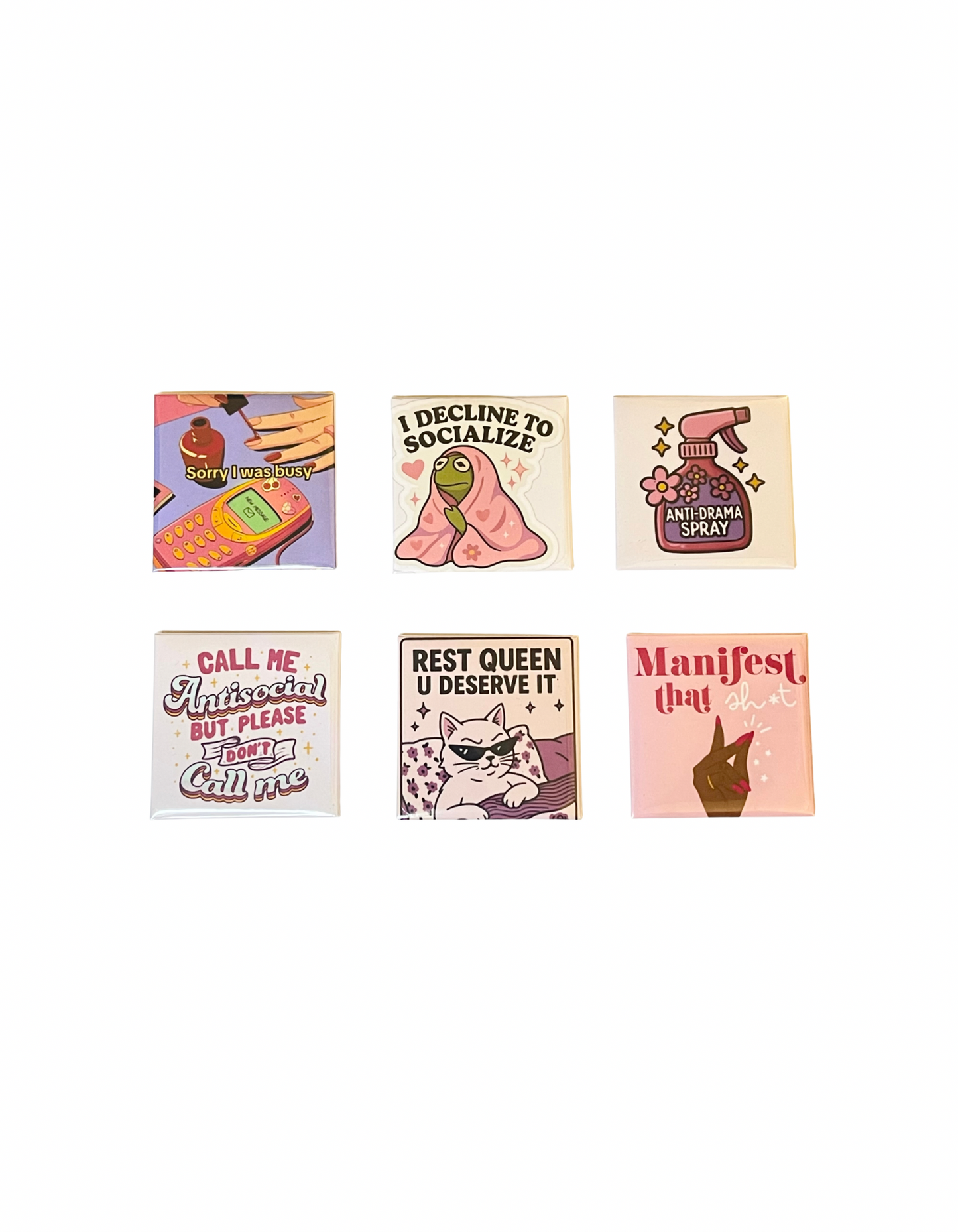 “Baddie era” Magnets set of 6