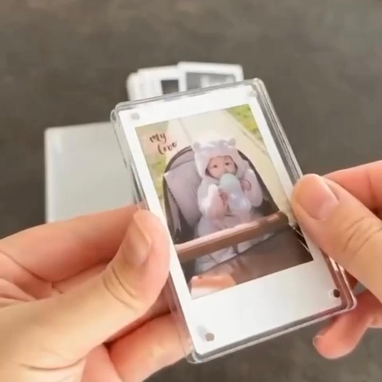 Magnetic transparent polaroid frames 3x4 inches